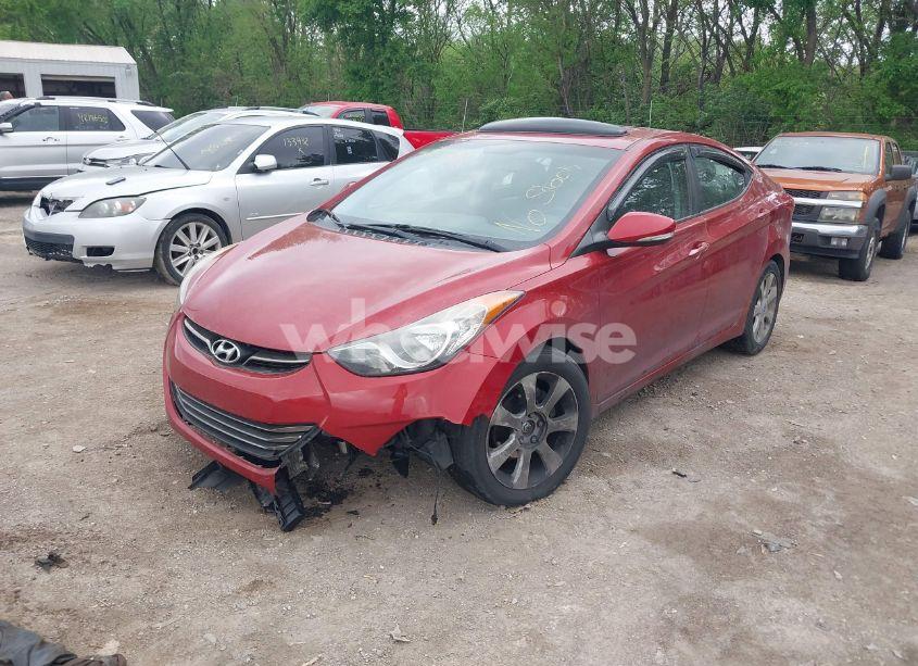 Photo 2 of 2012 Hyundai Elantra LIMITED (ULSAN PLANT) (VIN KMHDH4AE7CU318637)
