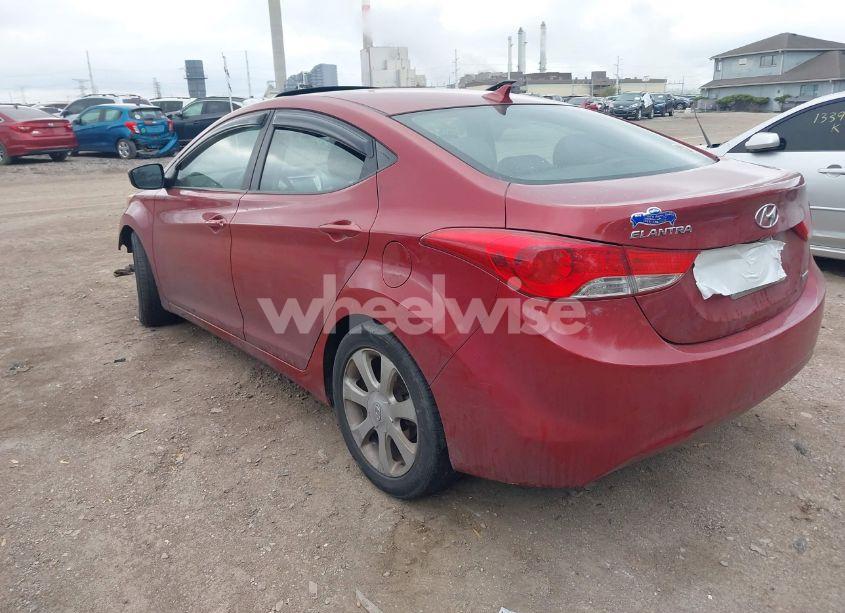Photo 3 of 2012 Hyundai Elantra LIMITED (ULSAN PLANT) (VIN KMHDH4AE7CU318637)