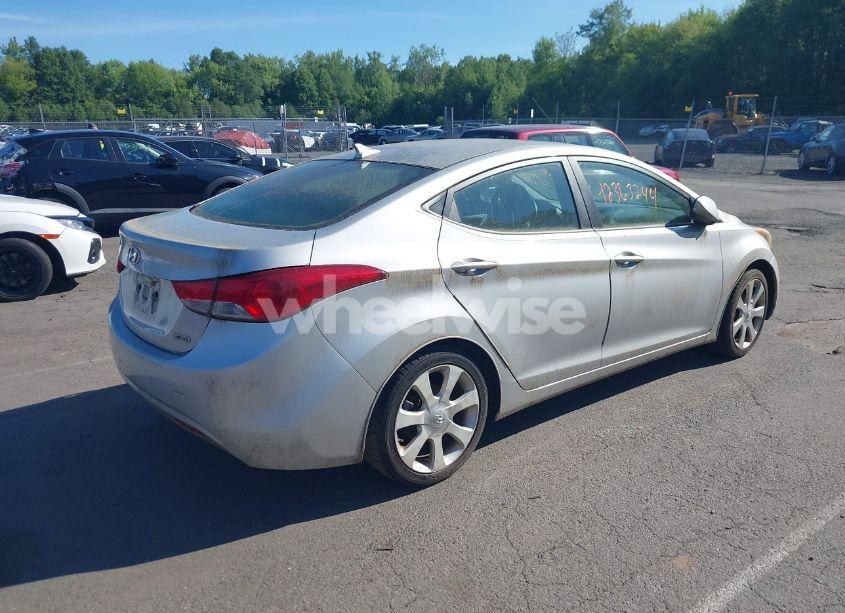 Photo 4 of 2012 Hyundai Elantra LIMITED (ULSAN PLANT) (VIN KMHDH4AE8CU301183)