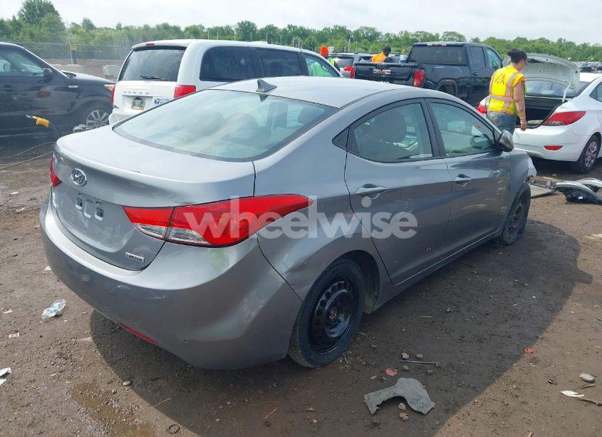 Photo 4 of 2012 Hyundai Elantra LIMITED (ULSAN PLANT) (VIN KMHDH4AE8CU373419)