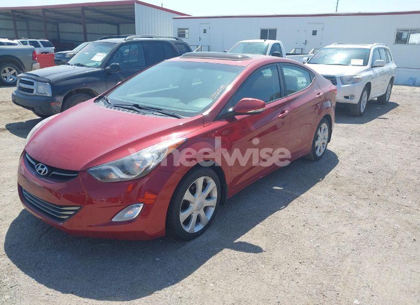 Photo 2 of 2012 Hyundai Elantra LIMITED (ULSAN PLANT) (VIN KMHDH4AE8CU449009)