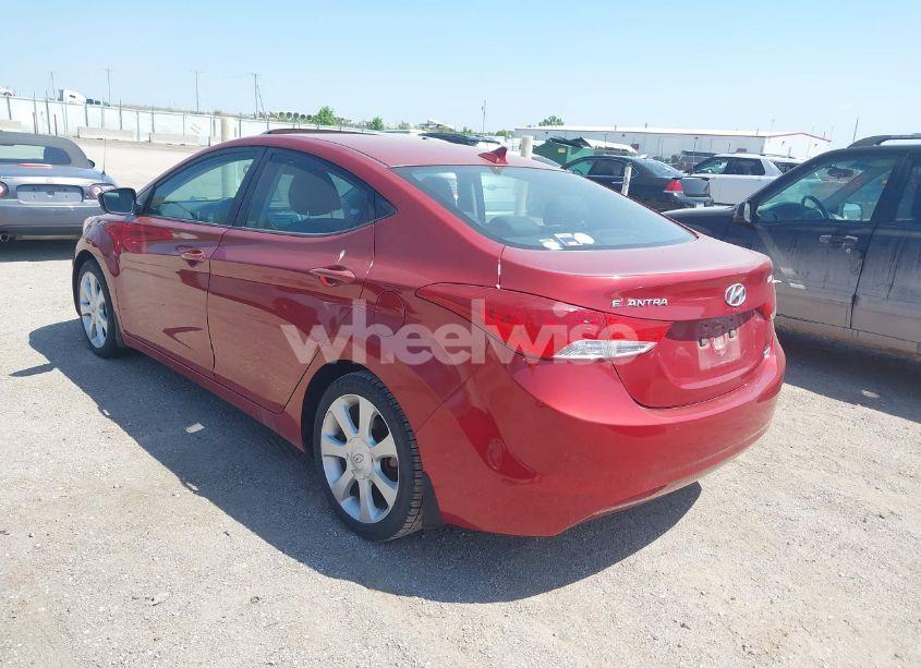 Photo 3 of 2012 Hyundai Elantra LIMITED (ULSAN PLANT) (VIN KMHDH4AE8CU449009)