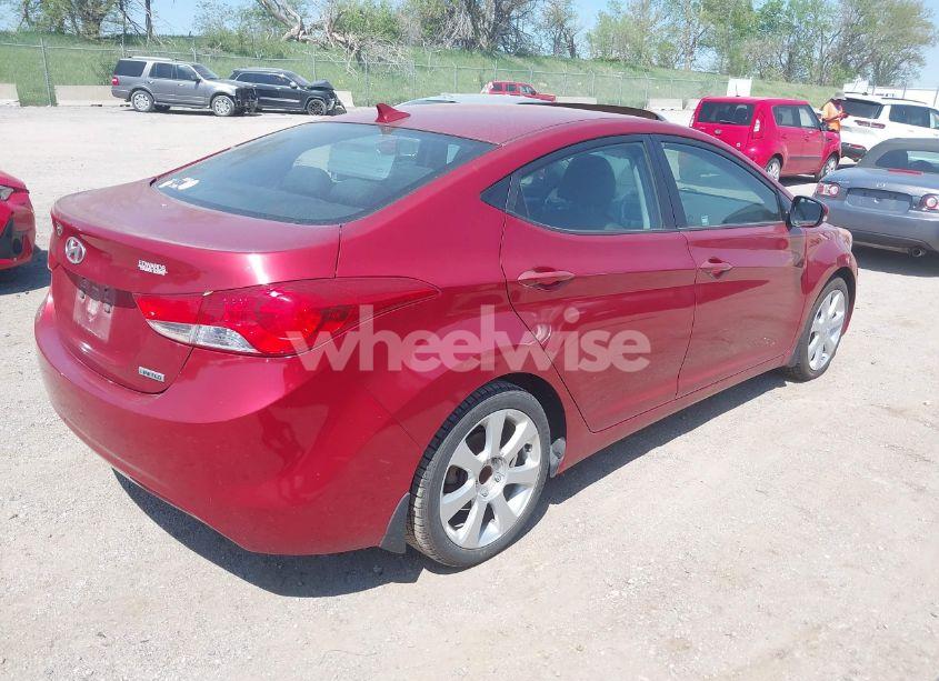 Photo 4 of 2012 Hyundai Elantra LIMITED (ULSAN PLANT) (VIN KMHDH4AE8CU449009)