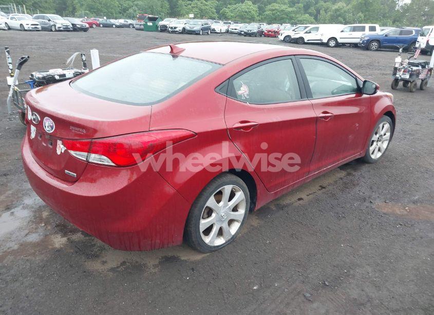 Photo 12 of 2012 Hyundai Elantra LIMITED (ULSAN PLANT) (VIN KMHDH4AE9CU264340)