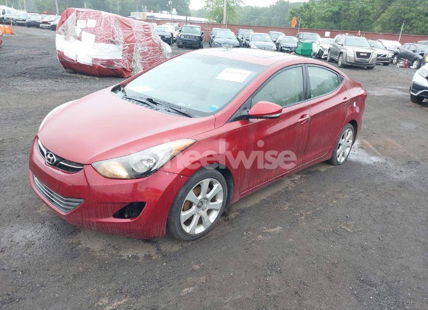 Photo 2 of 2012 Hyundai Elantra LIMITED (ULSAN PLANT) (VIN KMHDH4AE9CU264340)