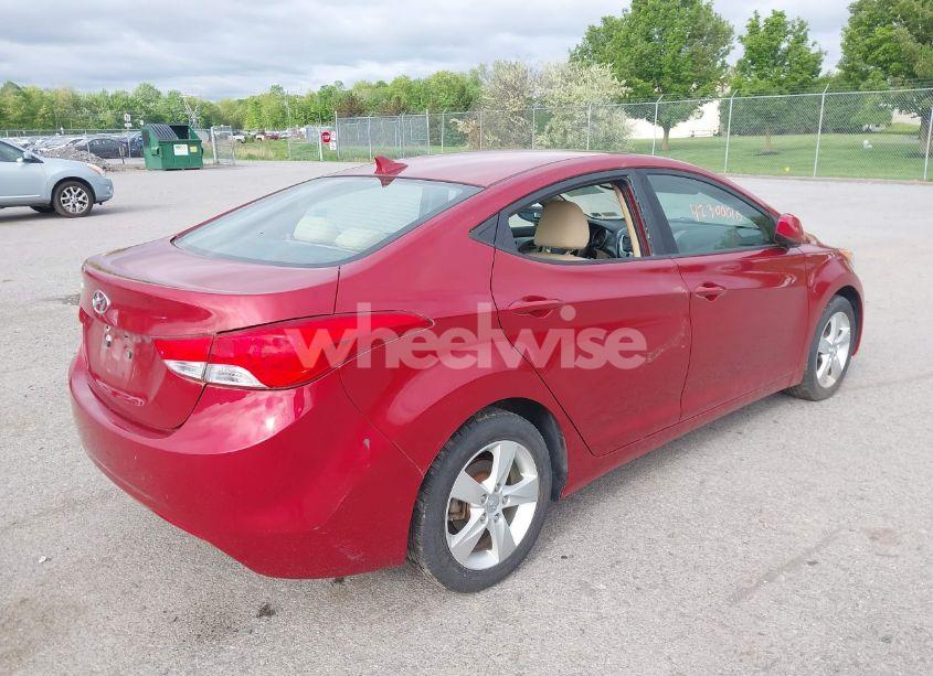 Photo 4 of 2012 Hyundai Elantra GLS (ULSAN PLANT) (VIN KMHDH4AE9CU310586)