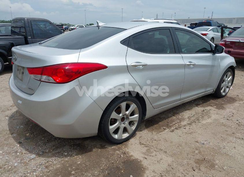 Photo 4 of 2012 Hyundai Elantra LIMITED (ULSAN PLANT) (VIN KMHDH4AE9CU360548)