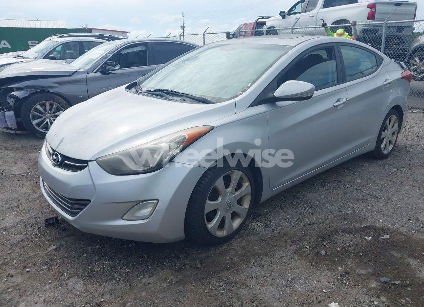 Photo 2 of 2012 Hyundai Elantra LIMITED (ULSAN PLANT) (VIN KMHDH4AEXCU268543)