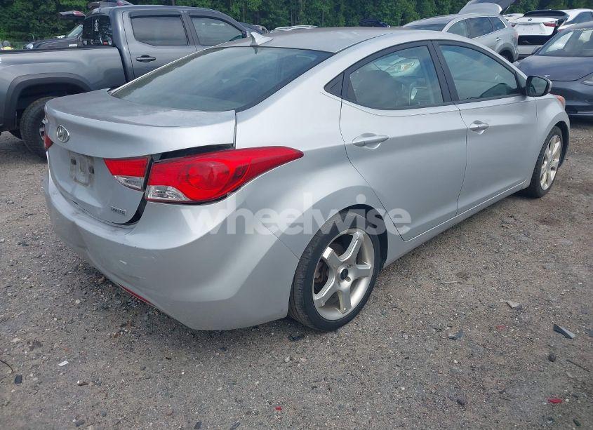 Photo 4 of 2012 Hyundai Elantra LIMITED (ULSAN PLANT) (VIN KMHDH4AEXCU268543)