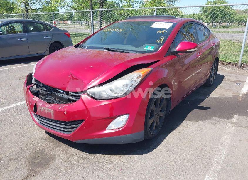 Photo 2 of 2012 Hyundai Elantra LIMITED (ULSAN PLANT) (VIN KMHDH4AEXCU364463)