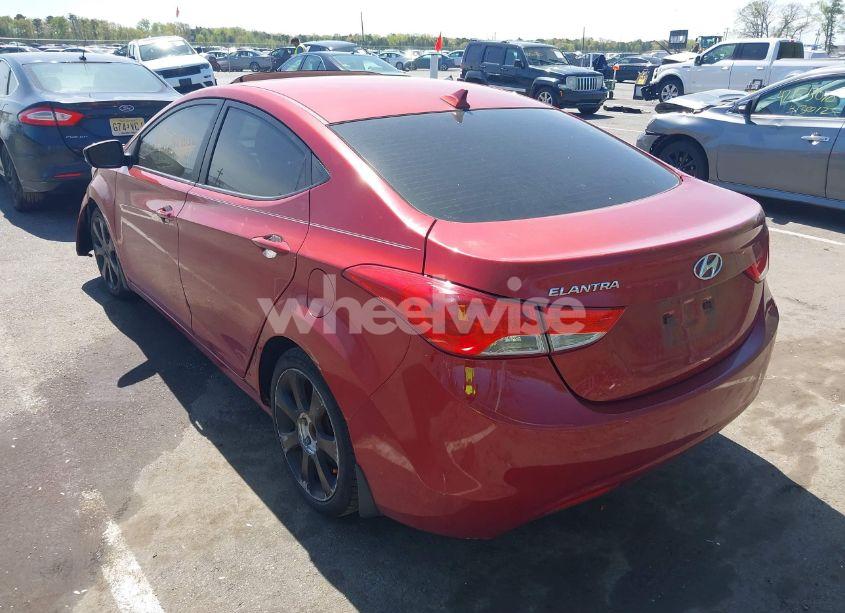 Photo 3 of 2012 Hyundai Elantra LIMITED (ULSAN PLANT) (VIN KMHDH4AEXCU364463)