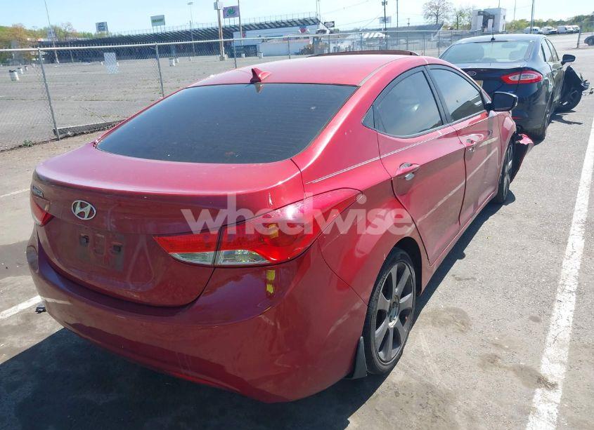 Photo 4 of 2012 Hyundai Elantra LIMITED (ULSAN PLANT) (VIN KMHDH4AEXCU364463)