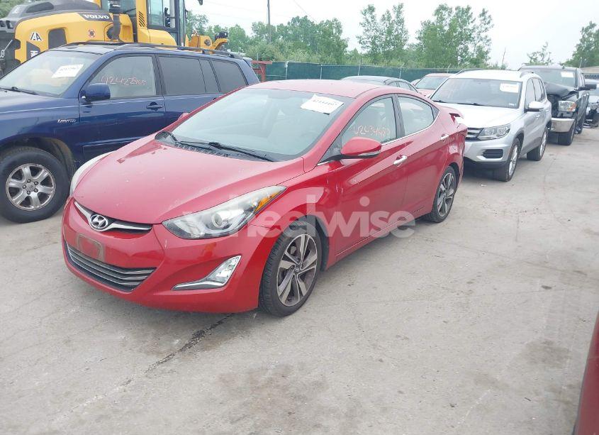 Photo 2 of 2014 Hyundai Elantra LIMITED (VIN KMHDH4AEXEU129645)