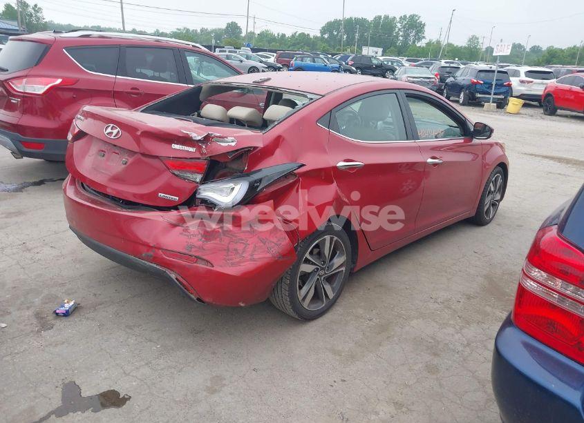 Photo 4 of 2014 Hyundai Elantra LIMITED (VIN KMHDH4AEXEU129645)