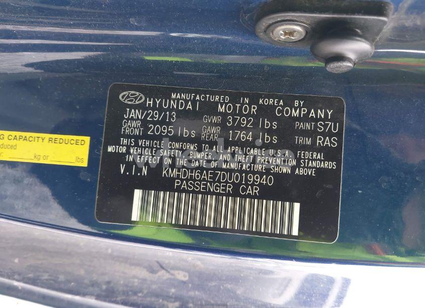 Photo 9 of 2013 Hyundai Elantra GS (VIN KMHDH6AE7DU019940)