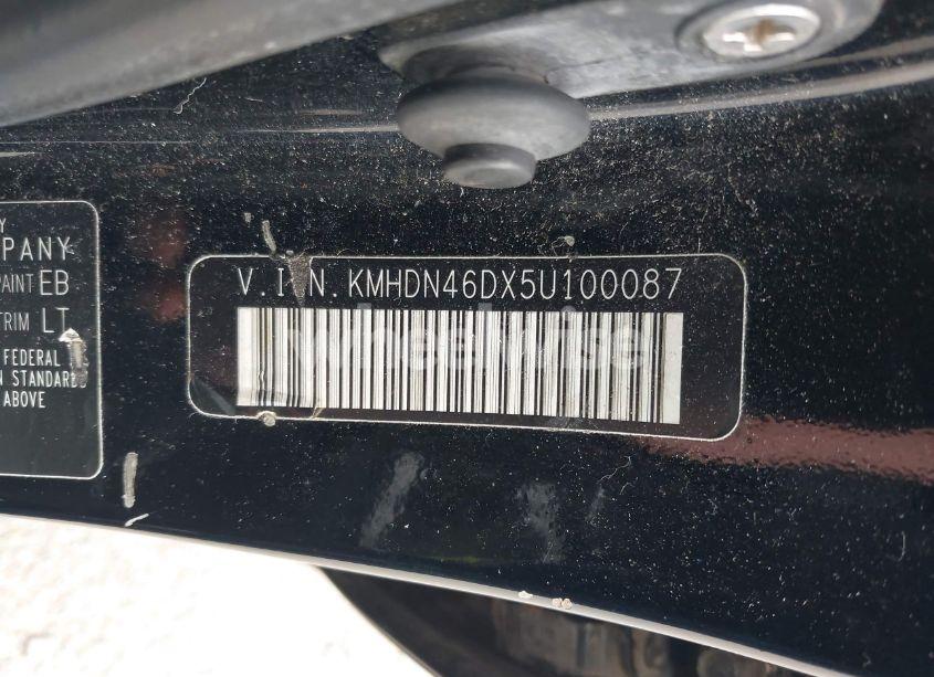 Photo 9 of 2005 Hyundai Elantra GLS/GT (VIN KMHDN46DX5U100087)