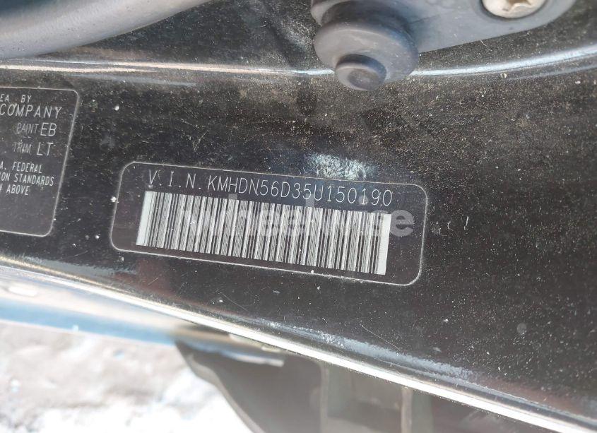 Photo 9 of 2005 Hyundai Elantra GLS/GT (VIN KMHDN56D35U150190)