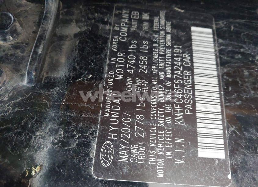 Photo 9 of 2007 Hyundai Azera LIMITED/SE (VIN KMHFC46F67A244191)