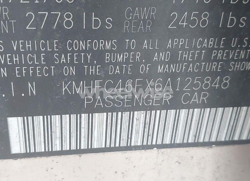 Photo 9 of 2006 Hyundai Azera LIMITED/SE (VIN KMHFC46FX6A125848)