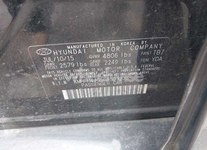 Photo 9 of 2016 Hyundai Azera LIMITED (VIN KMHFH4JG5GA509233)