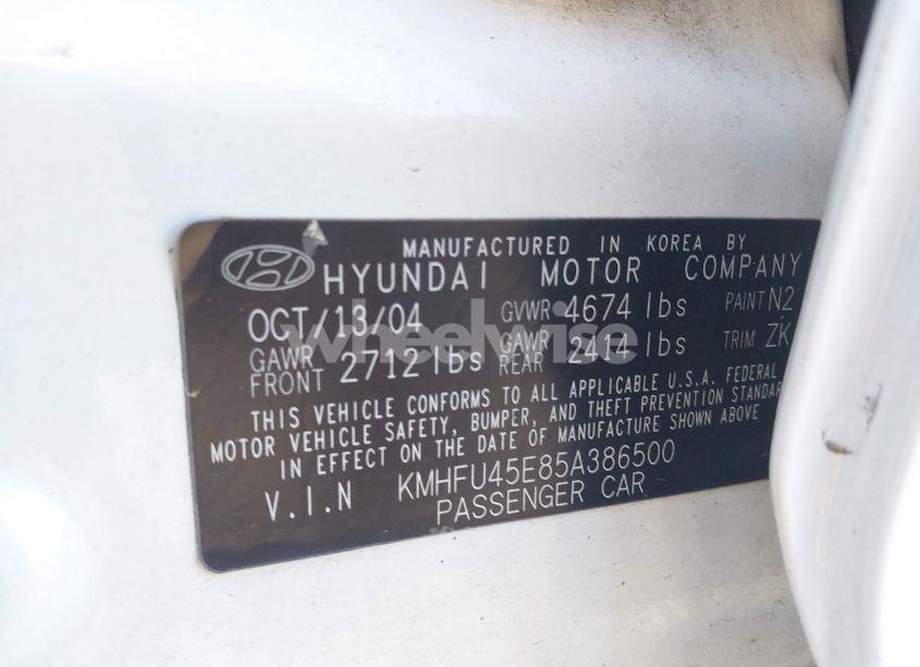 Photo 9 of 2005 Hyundai Xg350 L (VIN KMHFU45E85A386500)
