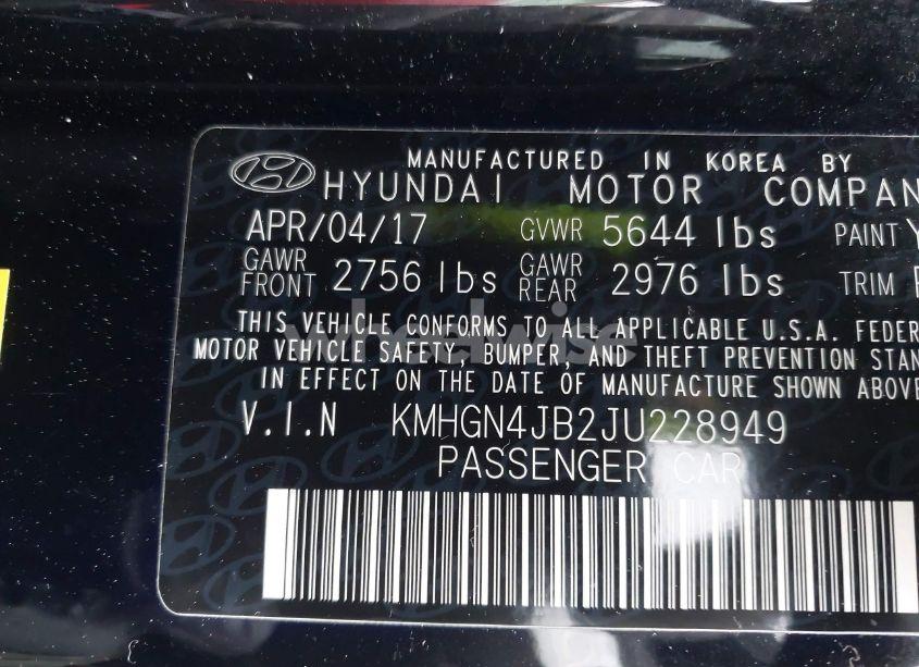 Photo 9 of 2018 Genesis G80 3.3T SPORT (VIN KMHGN4JB2JU228949)