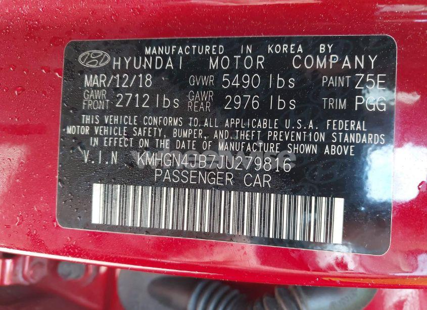 Photo 9 of 2018 Genesis G80 3.3T SPORT (VIN KMHGN4JB7JU279816)