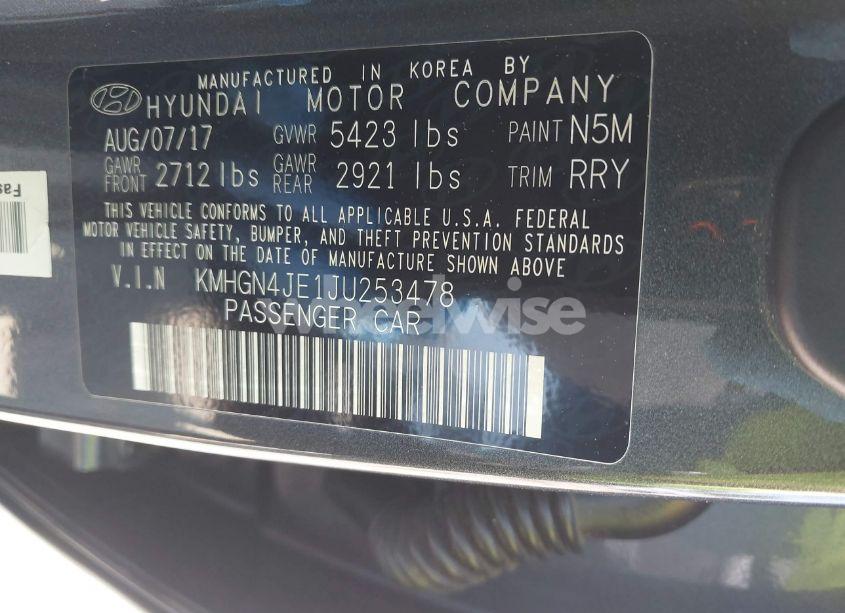 Photo 9 of 2018 Genesis G80 3.8 (VIN KMHGN4JE1JU253478)