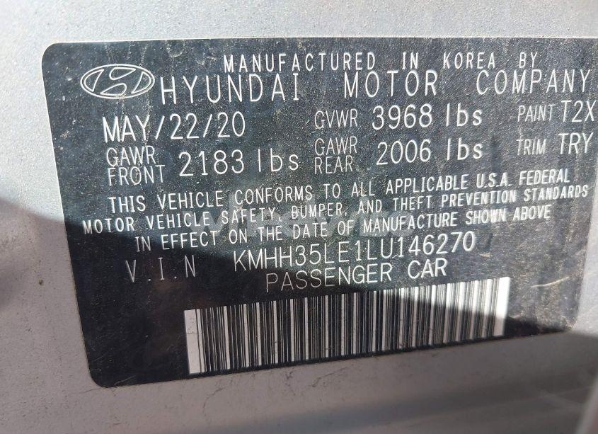 Photo 9 of 2020 Hyundai Elantra GT (VIN KMHH35LE1LU146270)