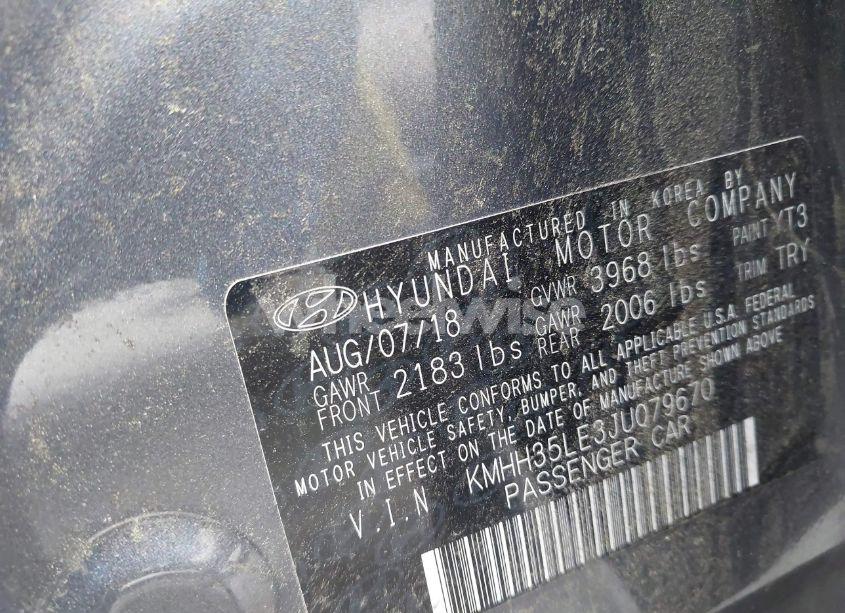 Photo 9 of 2018 Hyundai Elantra GT (VIN KMHH35LE3JU079670)