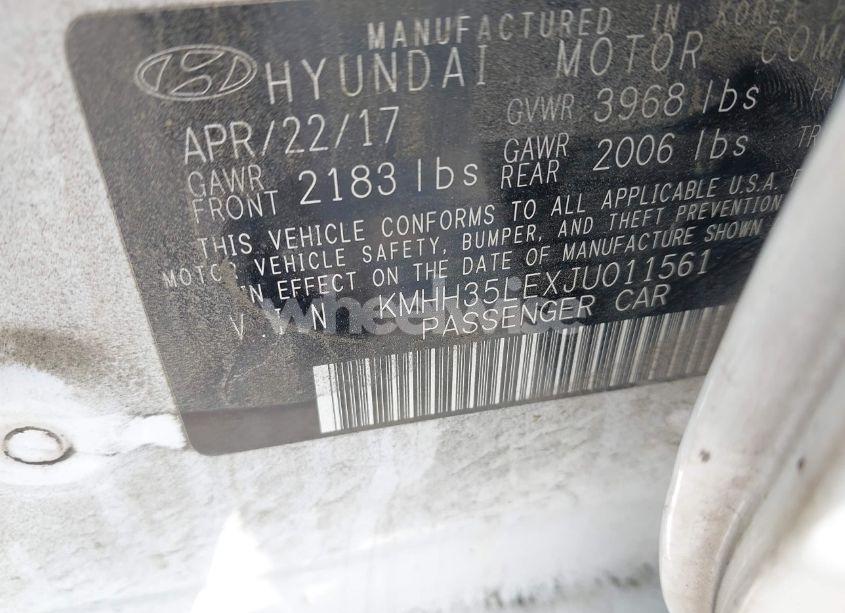 Photo 9 of 2018 Hyundai Elantra GT (VIN KMHH35LEXJU011561)