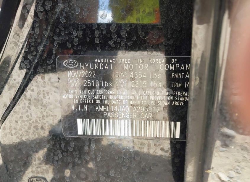 Photo 9 of 2023 Hyundai Sonata SEL (VIN KMHL14JA0PA295917)