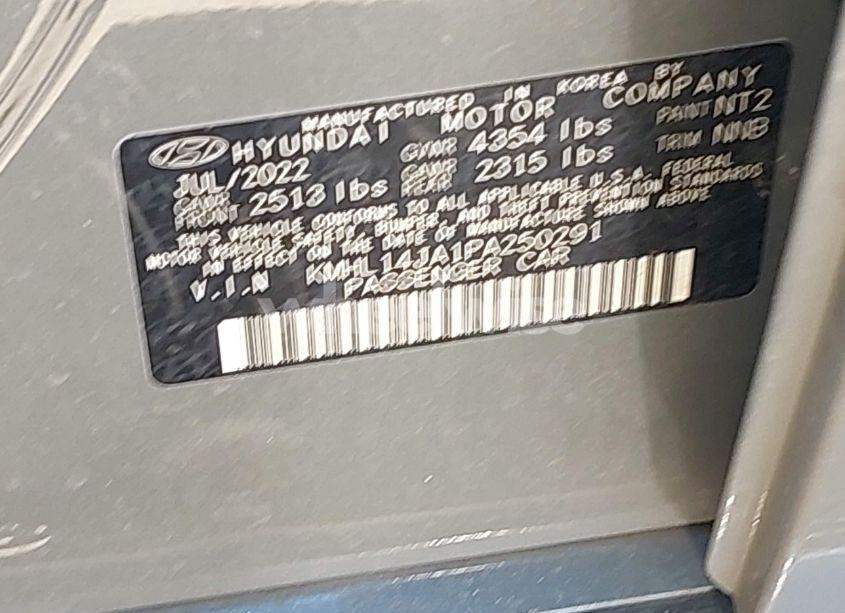 Photo 9 of 2023 Hyundai Sonata SEL (VIN KMHL14JA1PA250291)