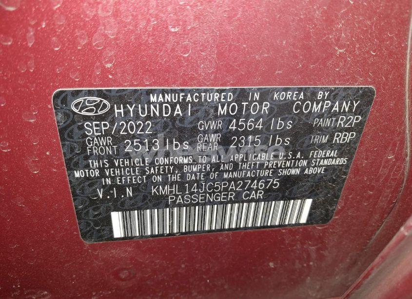 Photo 9 of 2023 Hyundai Sonata N LINE (VIN KMHL14JC5PA274675)