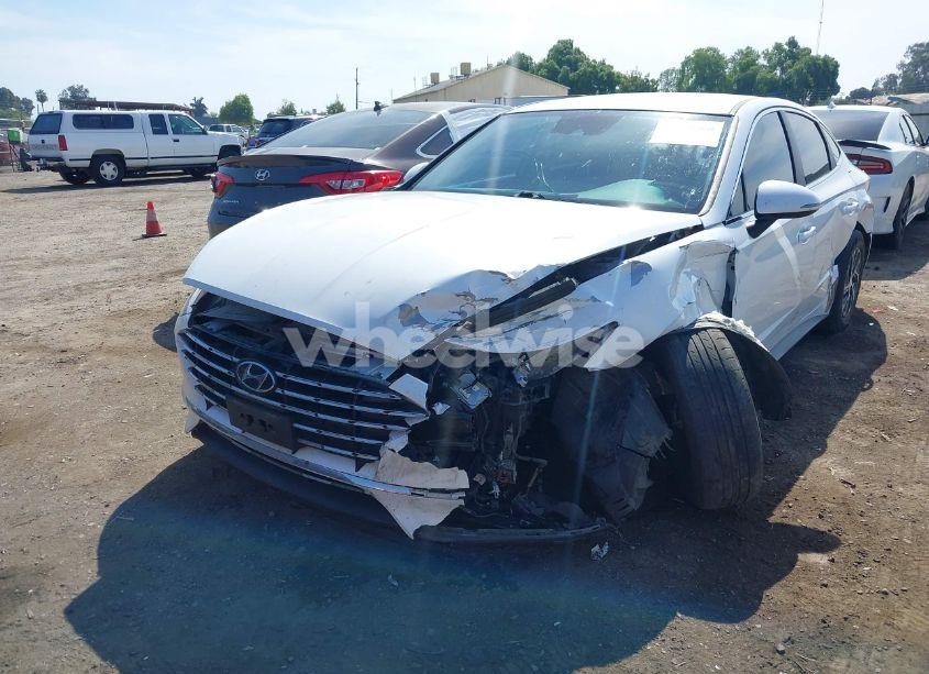 Photo 2 of 2021 Hyundai Sonata BLUE (VIN KMHL24JJ2MA033437)