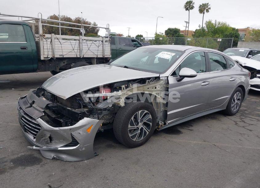 Photo 2 of 2021 Hyundai Sonata BLUE (VIN KMHL24JJ6MA023753)