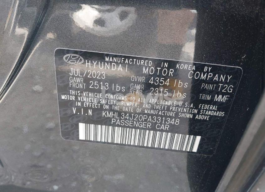 Photo 9 of 2023 Hyundai Sonata LIMITED (VIN KMHL34J20PA331348)