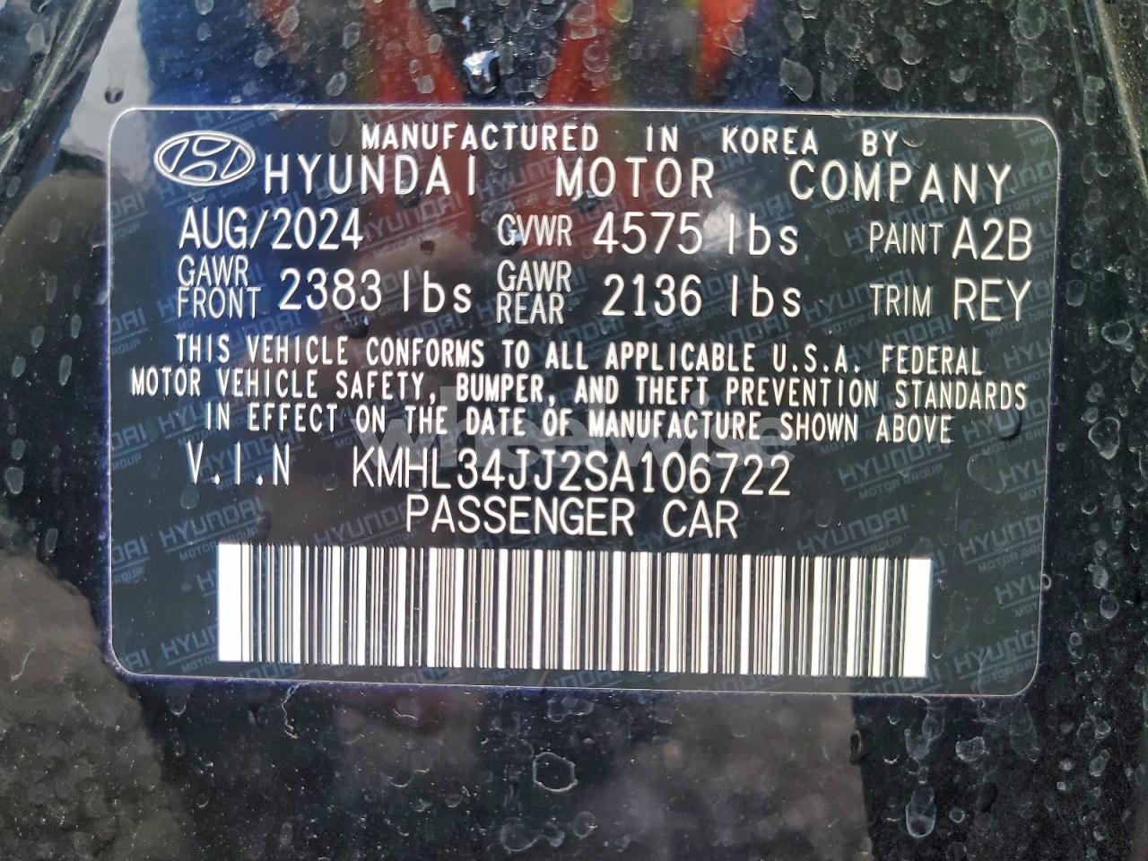 Photo 13 of 2025 HYUNDAI SONATA HYBRID (VIN KMHL34JJ2SA106722)
