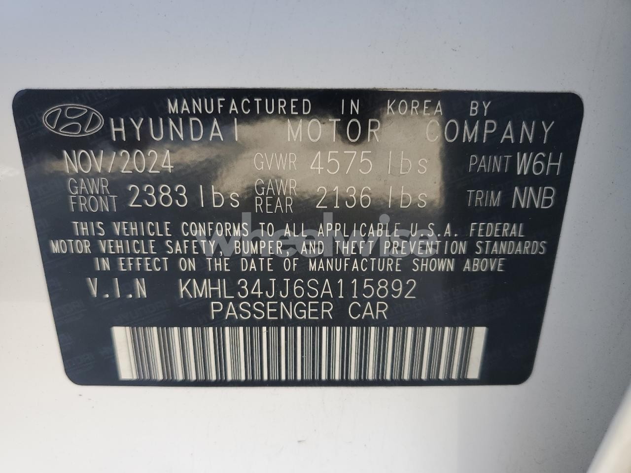 Photo 12 of 2025 HYUNDAI SONATA HYBRID (VIN KMHL34JJ6SA115892)