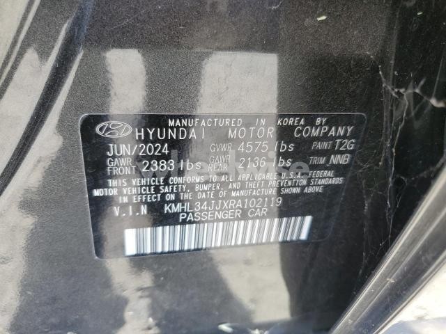 Photo 4 of 2024 HYUNDAI SONATA HYBRID (VIN KMHL34JJXRA102119)