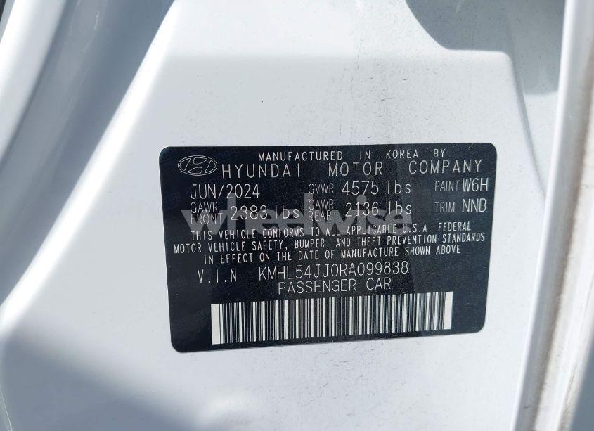 Photo 9 of 2024 Hyundai Sonata HYBRID LIMITED (VIN KMHL54JJ0RA099838)