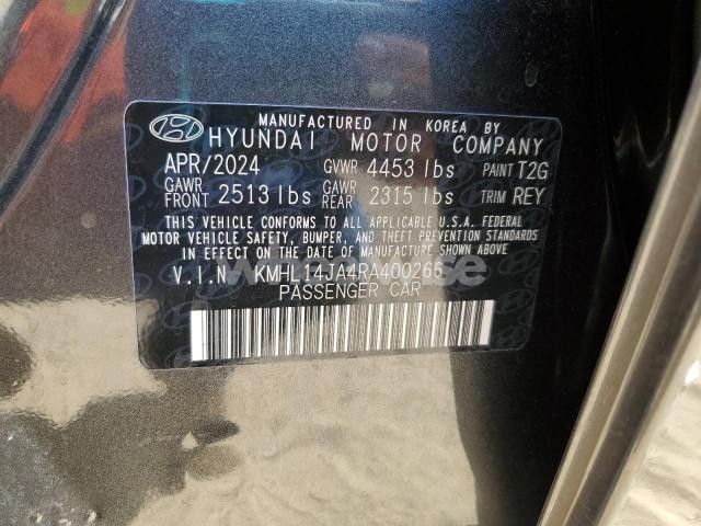 Photo 4 of 2024 HYUNDAI SONATA SEL (VIN KMHL54JJ1RA092722)