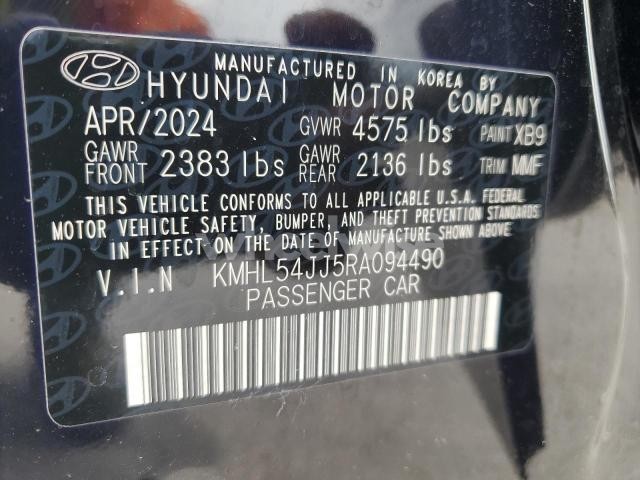 Photo 4 of 2024 HYUNDAI SONATA HYBRID (VIN KMHL54JJ5RA094490)