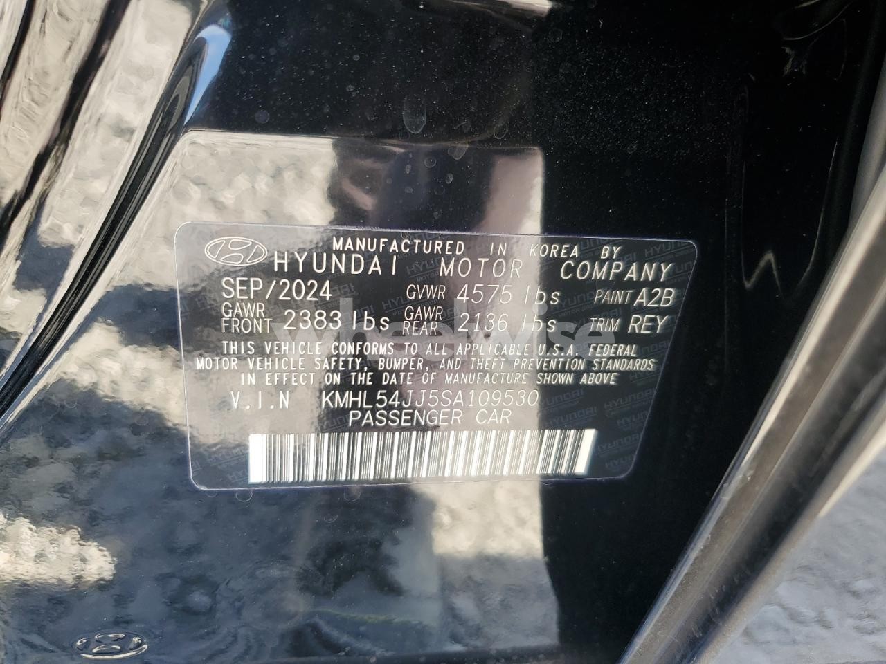 Photo 12 of 2025 HYUNDAI SONATA HYBRID (VIN KMHL54JJ5SA109530)