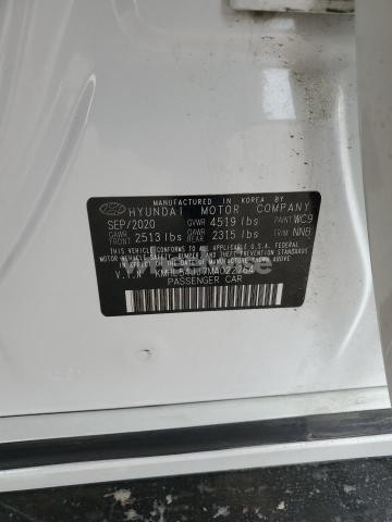 Photo 7 of 2021 HYUNDAI SONATA HYBRID (VIN KMHL54JJ7MA022764)