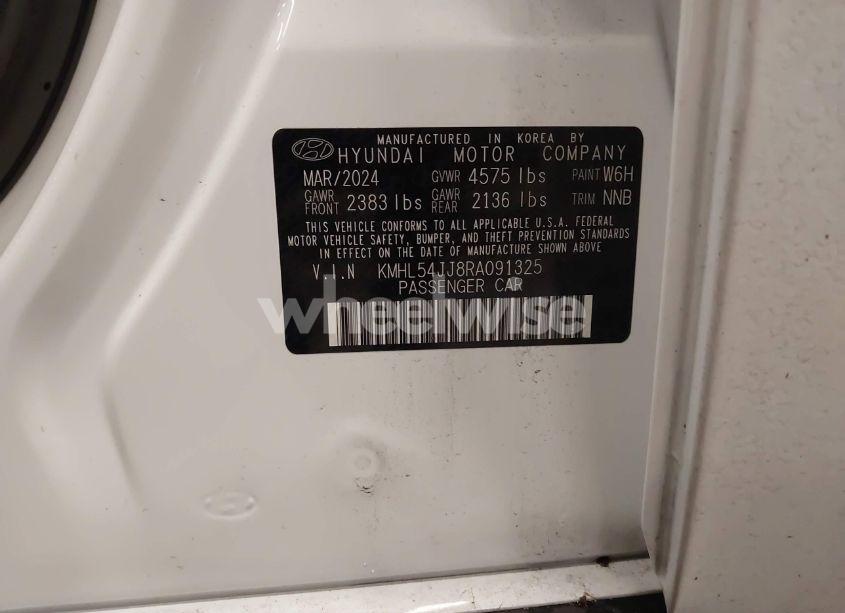 Photo 9 of 2024 Hyundai Sonata HYBRID LIMITED (VIN KMHL54JJ8RA091325)