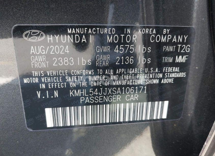 Photo 9 of 2025 Hyundai Sonata HYBRID LIMITED (VIN KMHL54JJXSA106171)