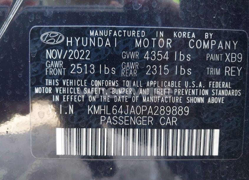 Photo 9 of 2023 Hyundai Sonata SEL (VIN KMHL64JA0PA289889)