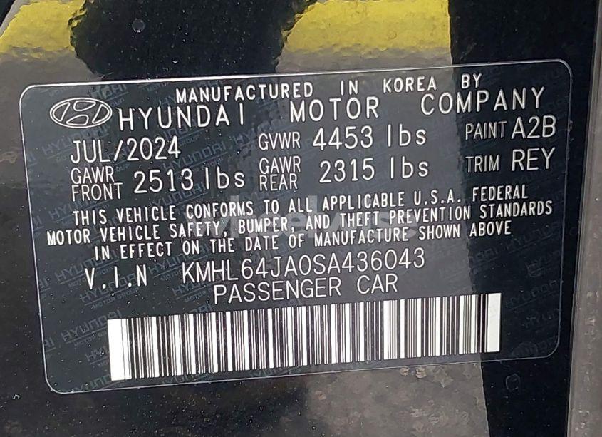 Photo 9 of 2025 Hyundai Sonata SEL (VIN KMHL64JA0SA436043)