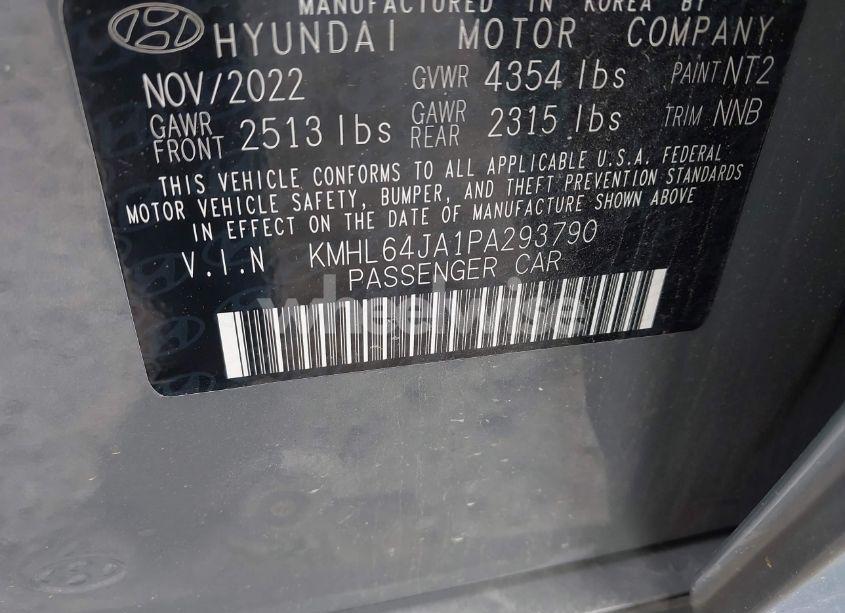 Photo 9 of 2023 Hyundai Sonata SEL (VIN KMHL64JA1PA293790)